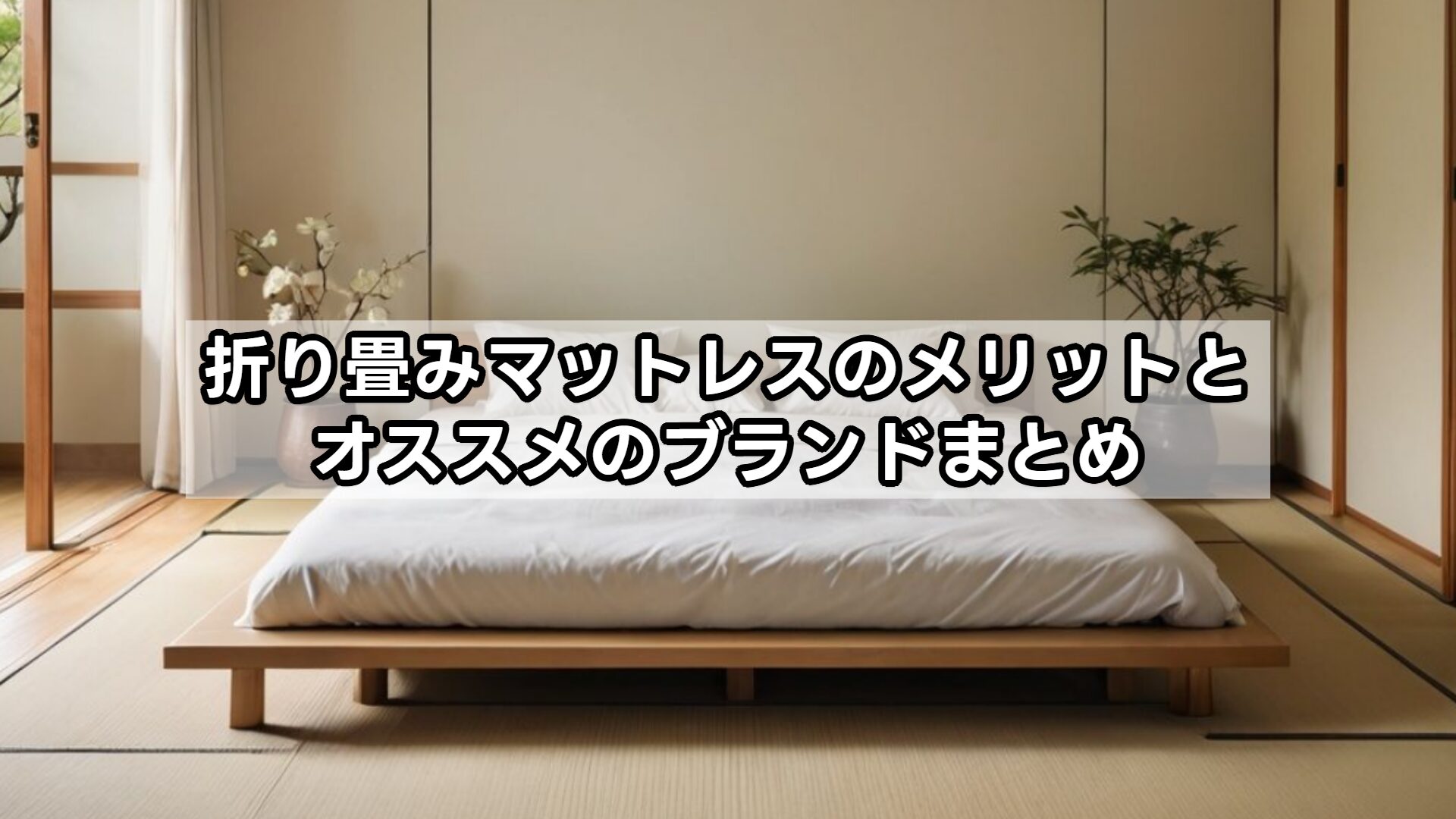 折り畳みマットレスのメリットとオススメのブランドまとめ