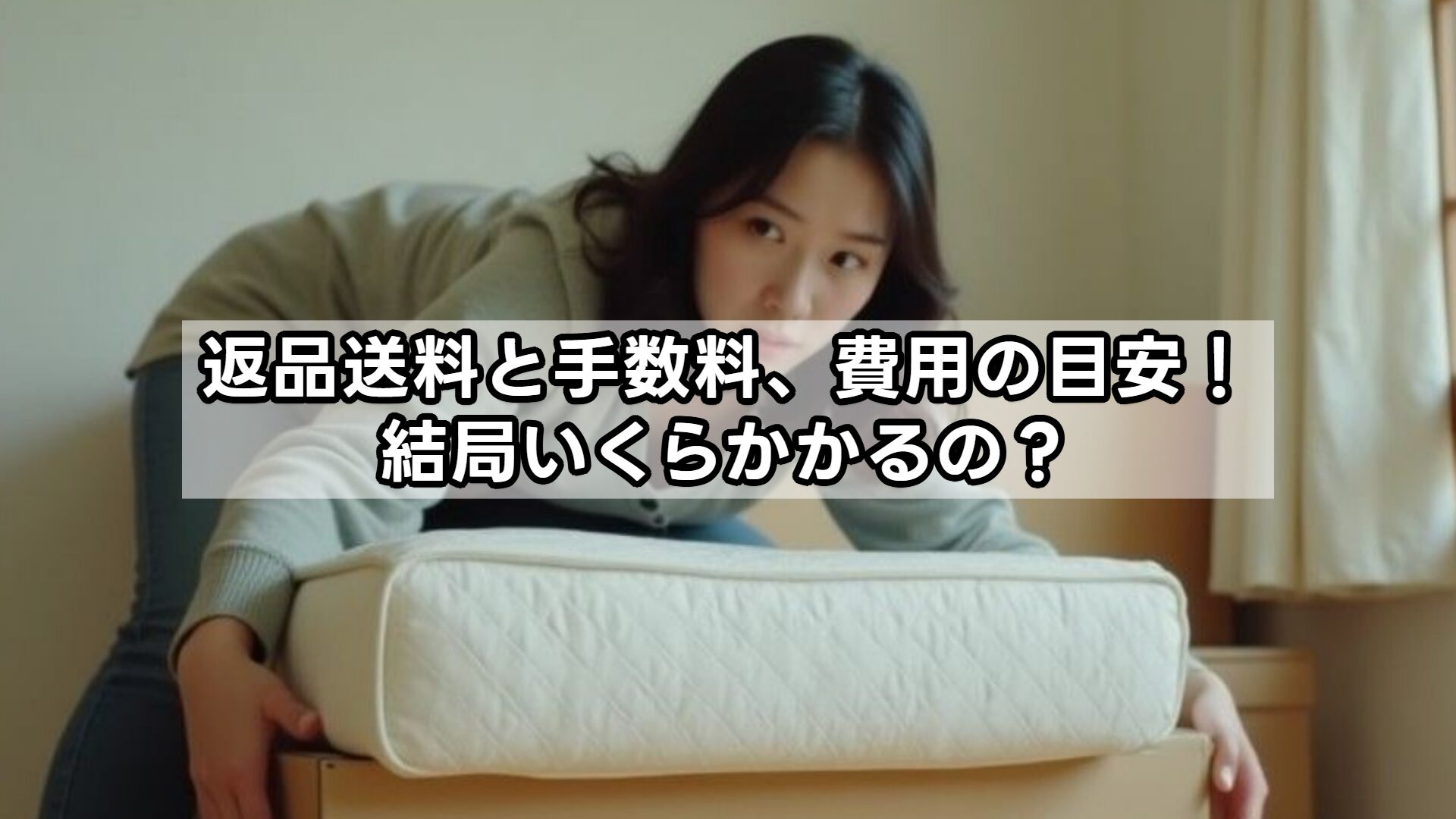 返品送料と手数料、費用の目安！結局いくらかかるの？