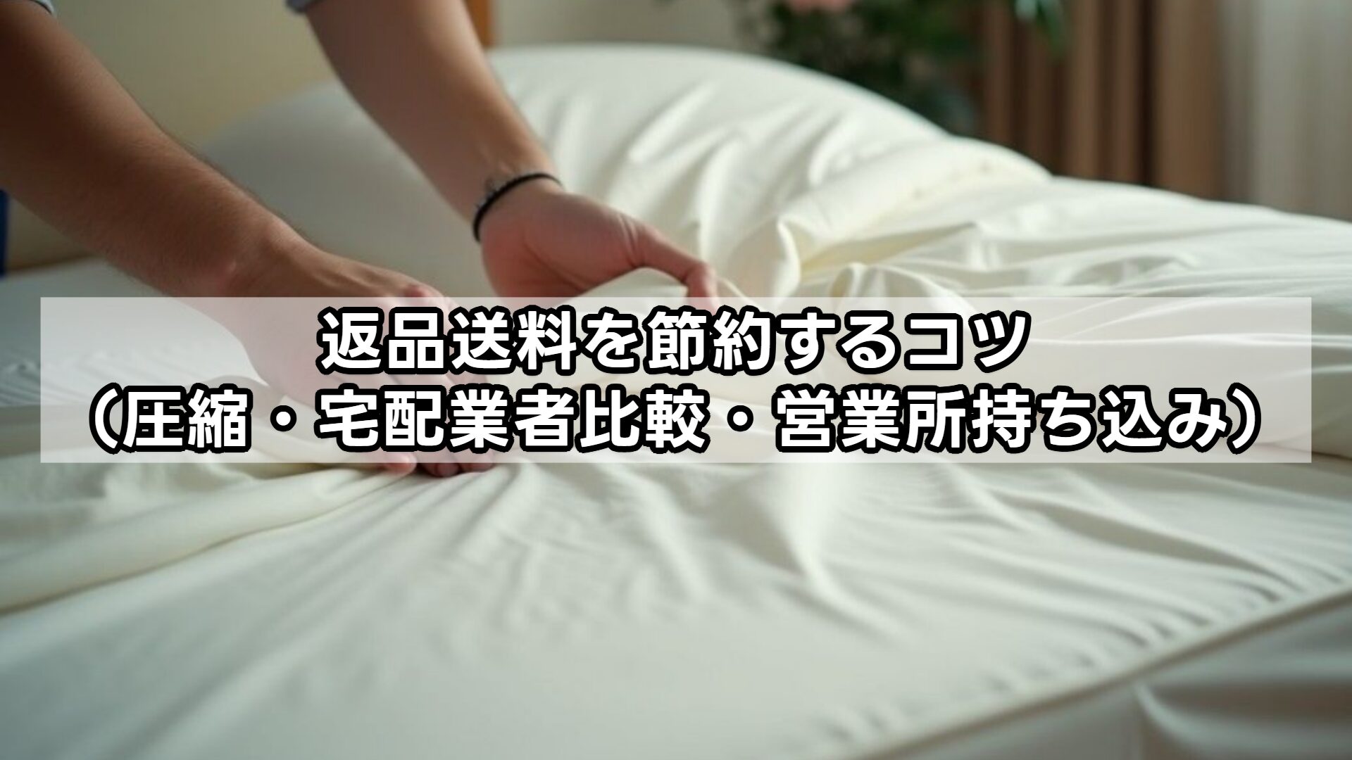 返品送料を節約するコツ（圧縮・宅配業者比較・営業所持ち込み）