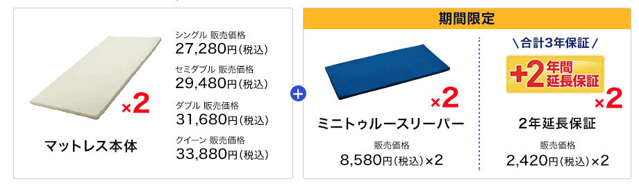 トゥルースリーパープレミアムケアのセット内容