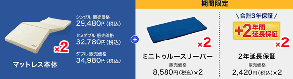 トゥルースリーパー布団タイプのセット内容