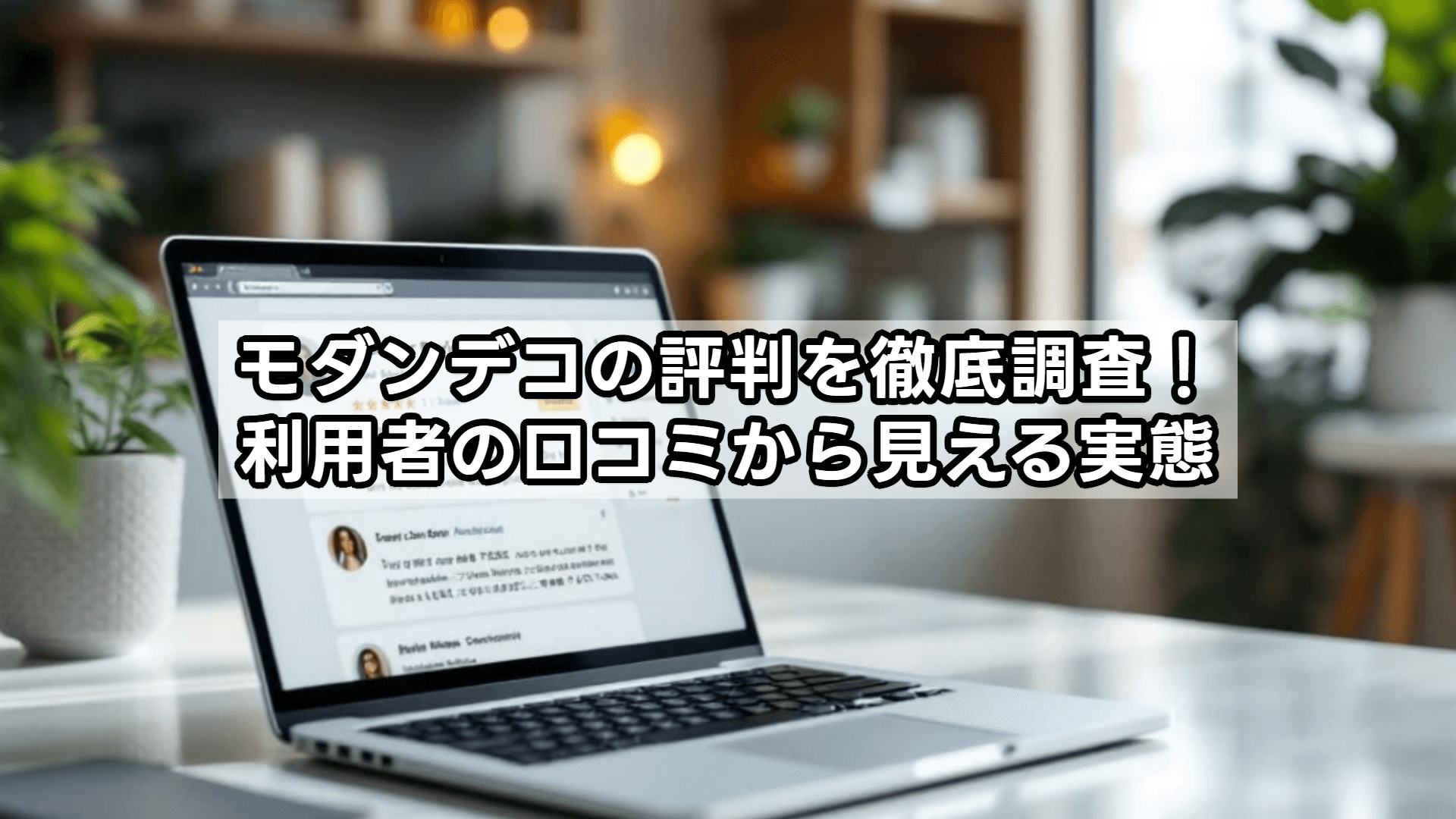 モダンデコの評判を徹底調査！利用者の口コミから見える実態
