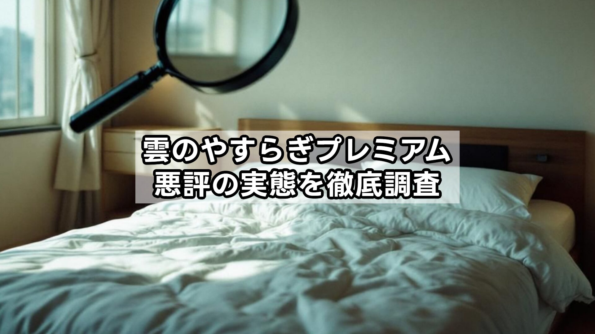 雲のやすらぎプレミアム悪評の実態を徹底調査