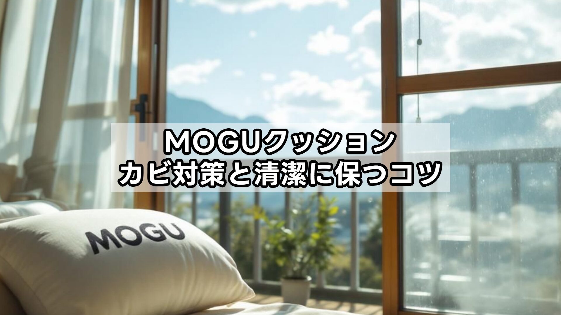 MOGUクッションカビ対策と清潔に保つコツ