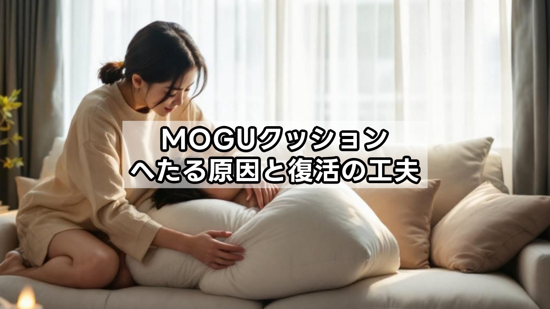MOGUクッションへたる原因と復活の工夫