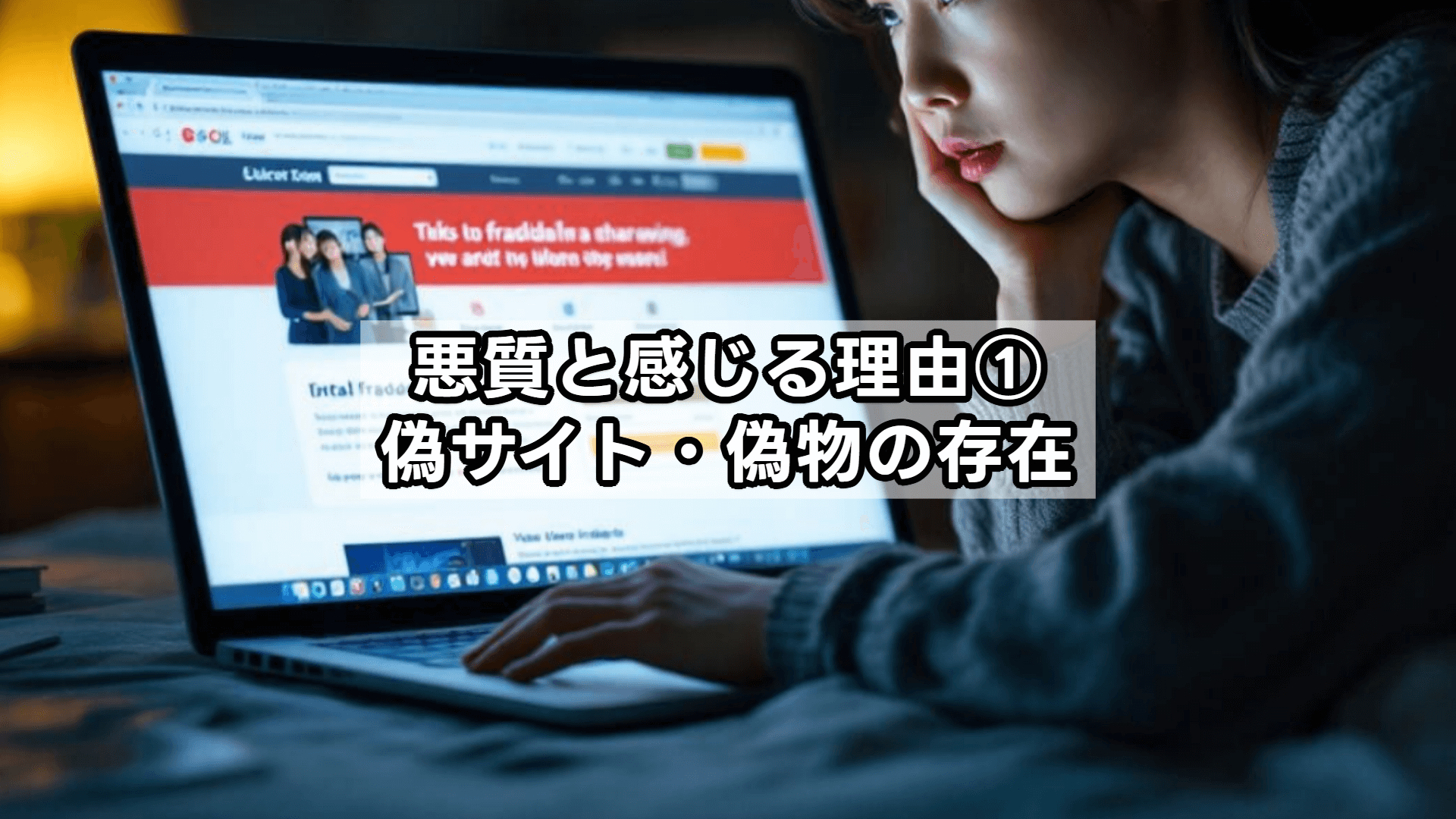 モダンデコが悪質と感じる理由①:偽サイト・偽物の存在