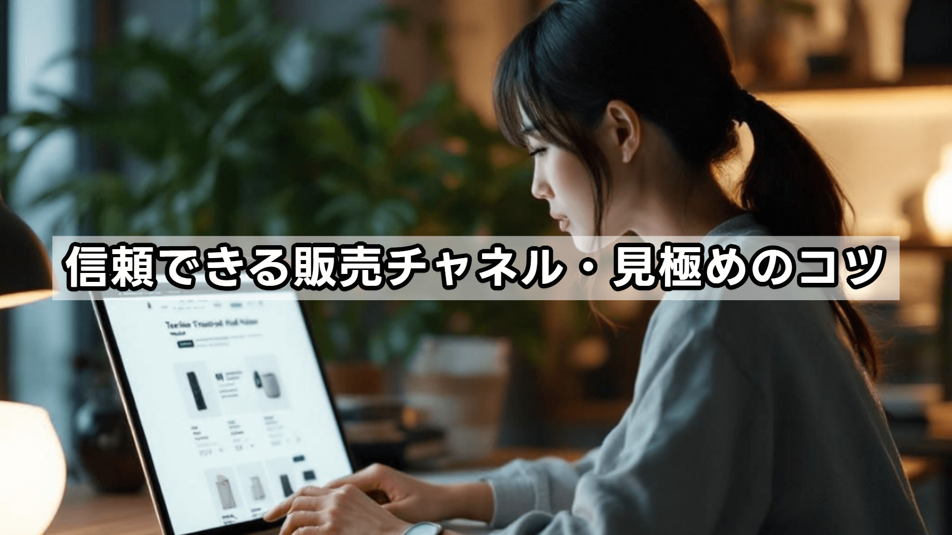 信頼できる販売チャネル・見極めのコツ