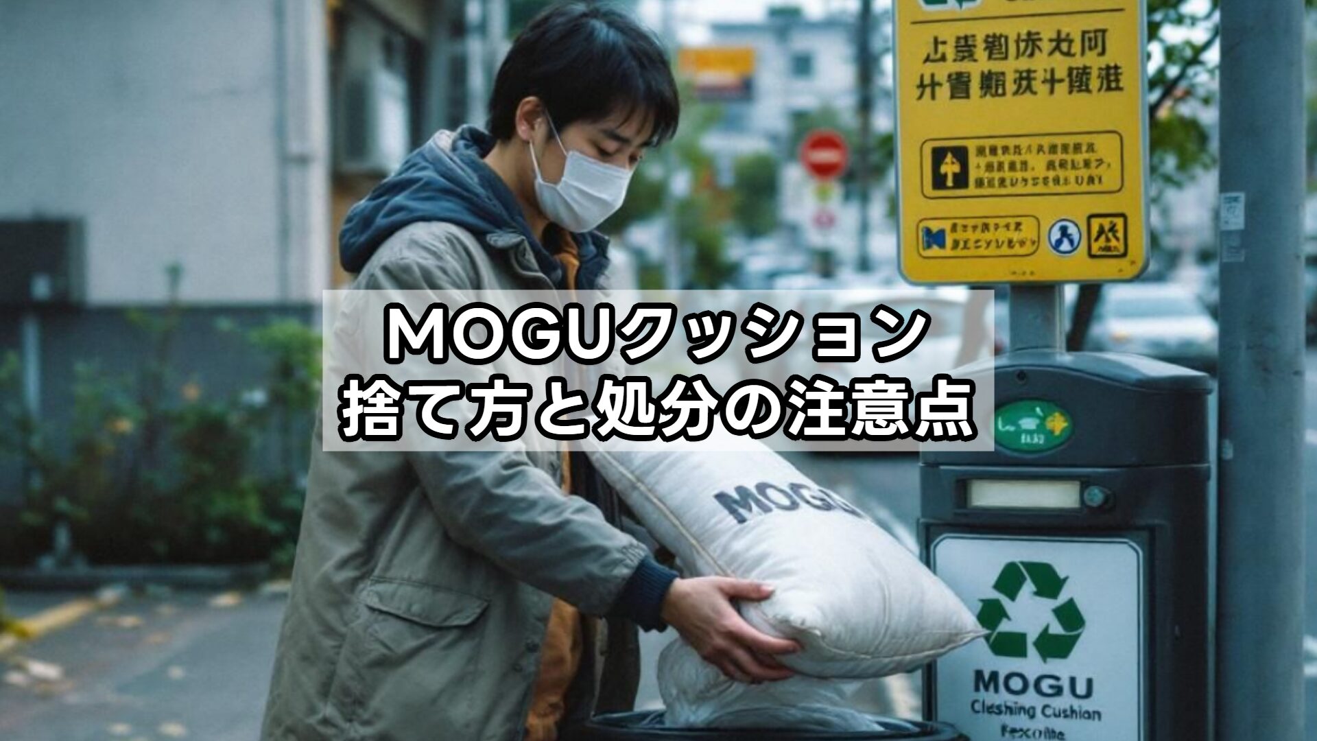 MOGUクッション捨て方と処分の注意点