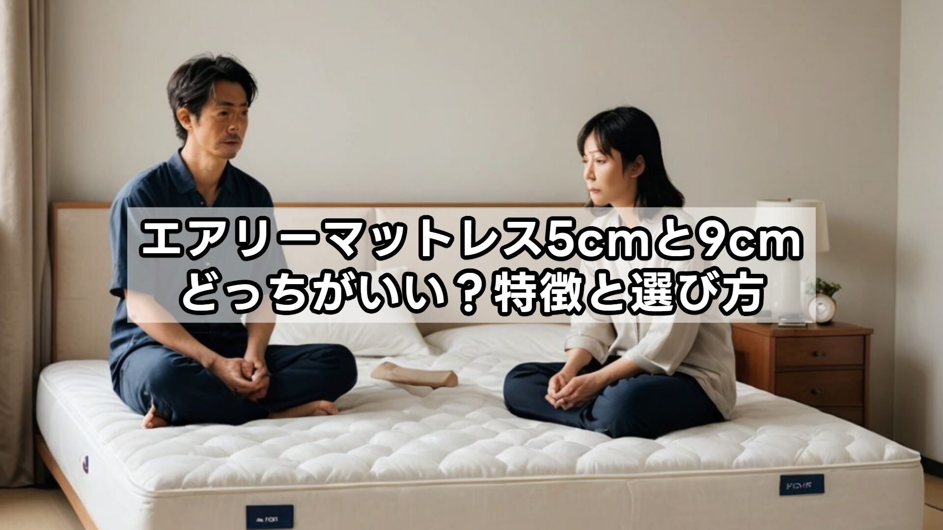 エアリーマットレス5cmと9cmどっちがいい？特徴と選び方