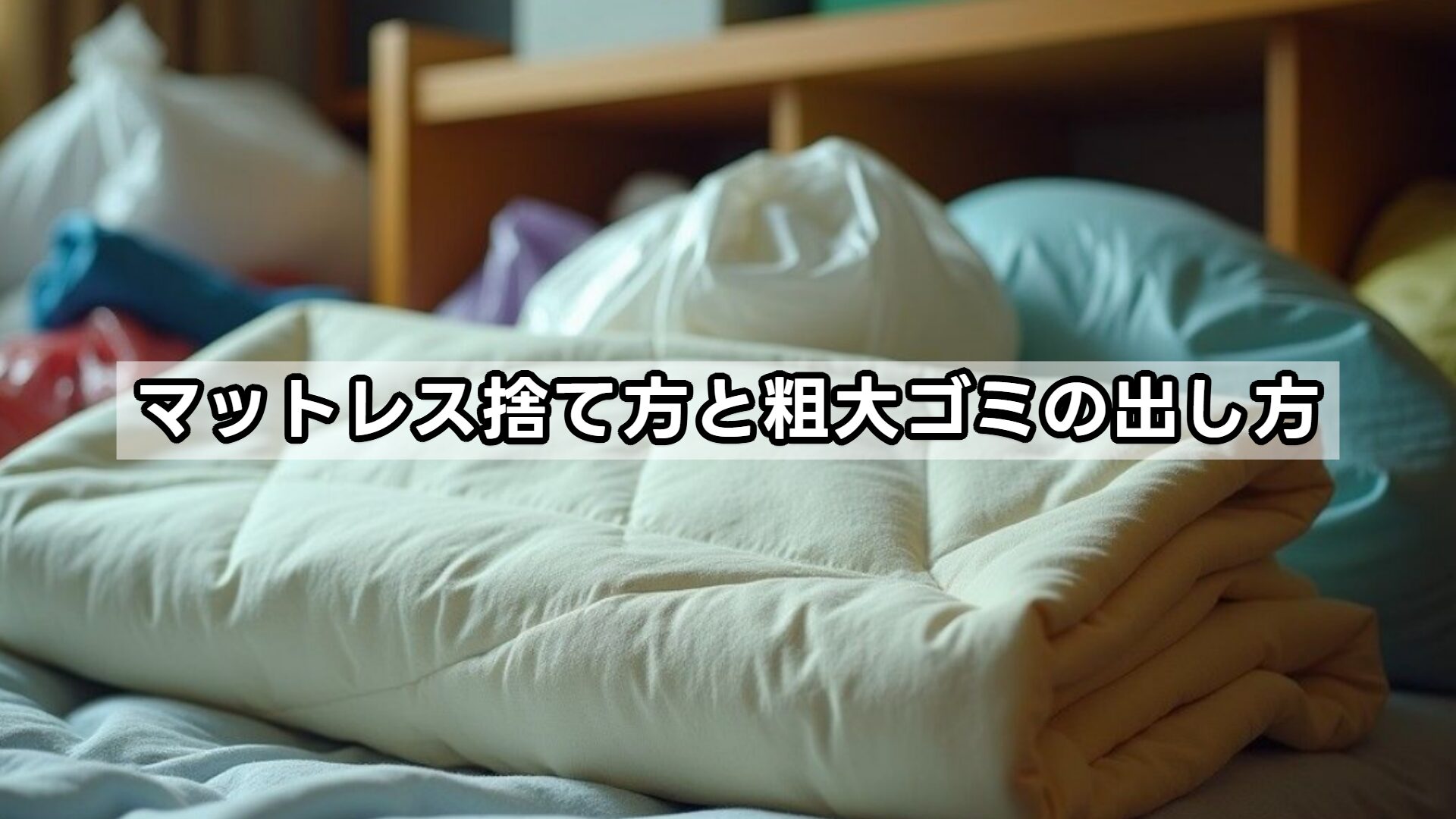 マットレス捨て方と粗大ゴミの出し方