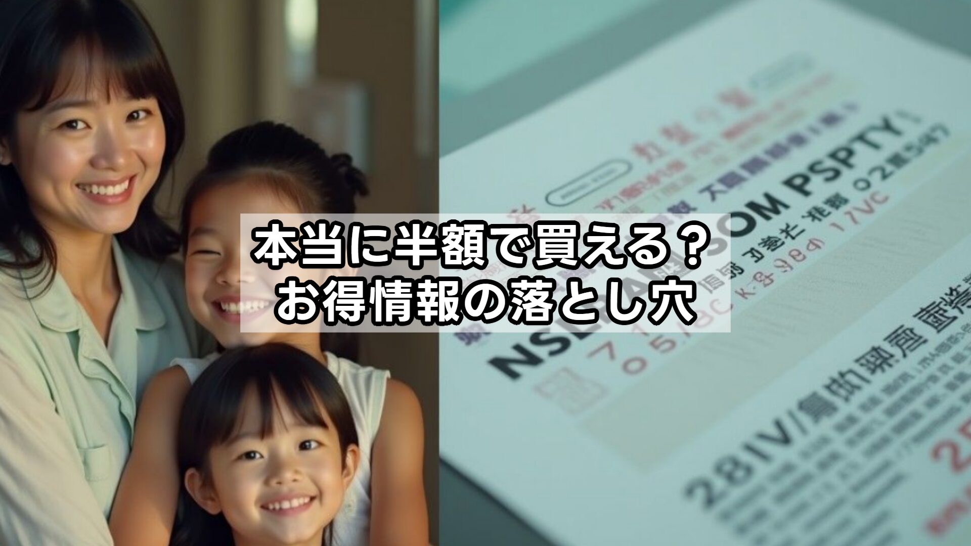 本当に半額で買える?お得情報の落とし穴