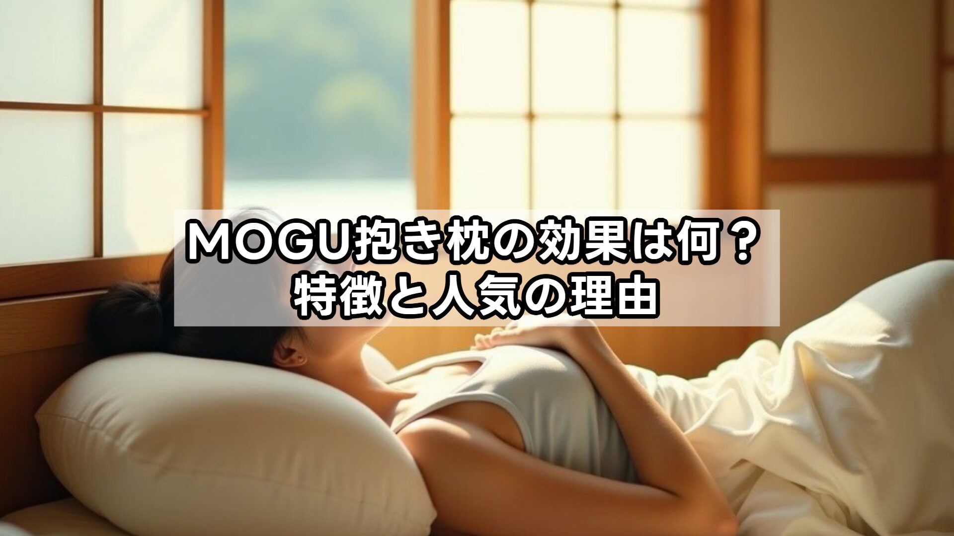 MOGU抱き枕の効果は何?特徴と人気の理由