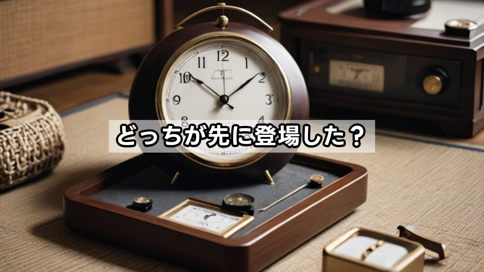 どっちが先に登場した？