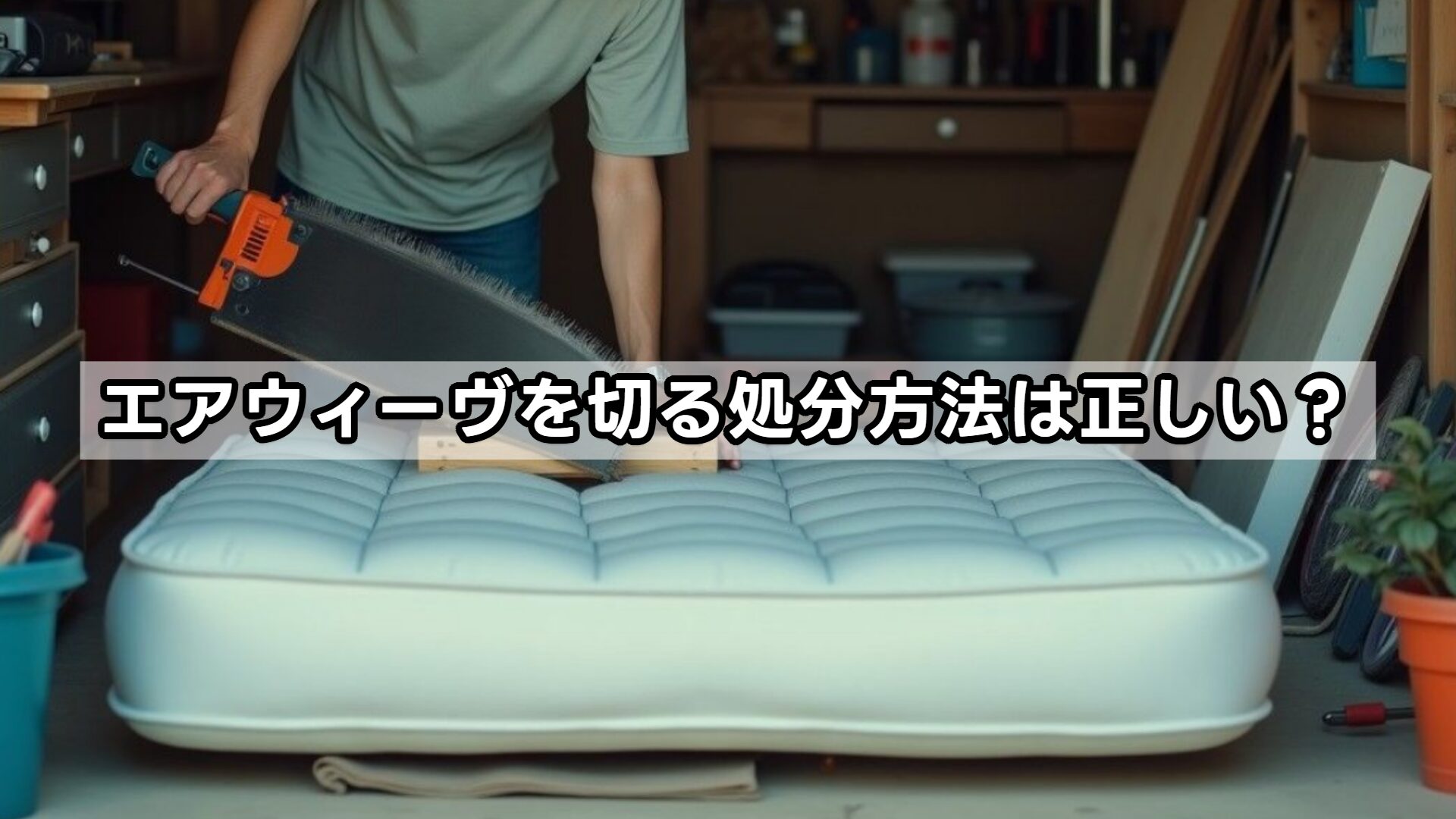 エアウィーヴを切る処分方法は正しい？