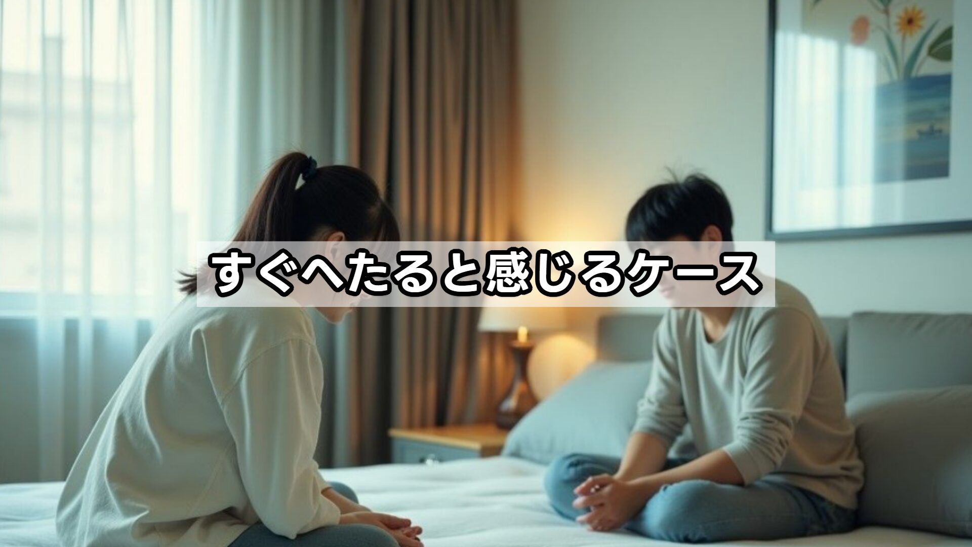 すぐへたると感じるケース