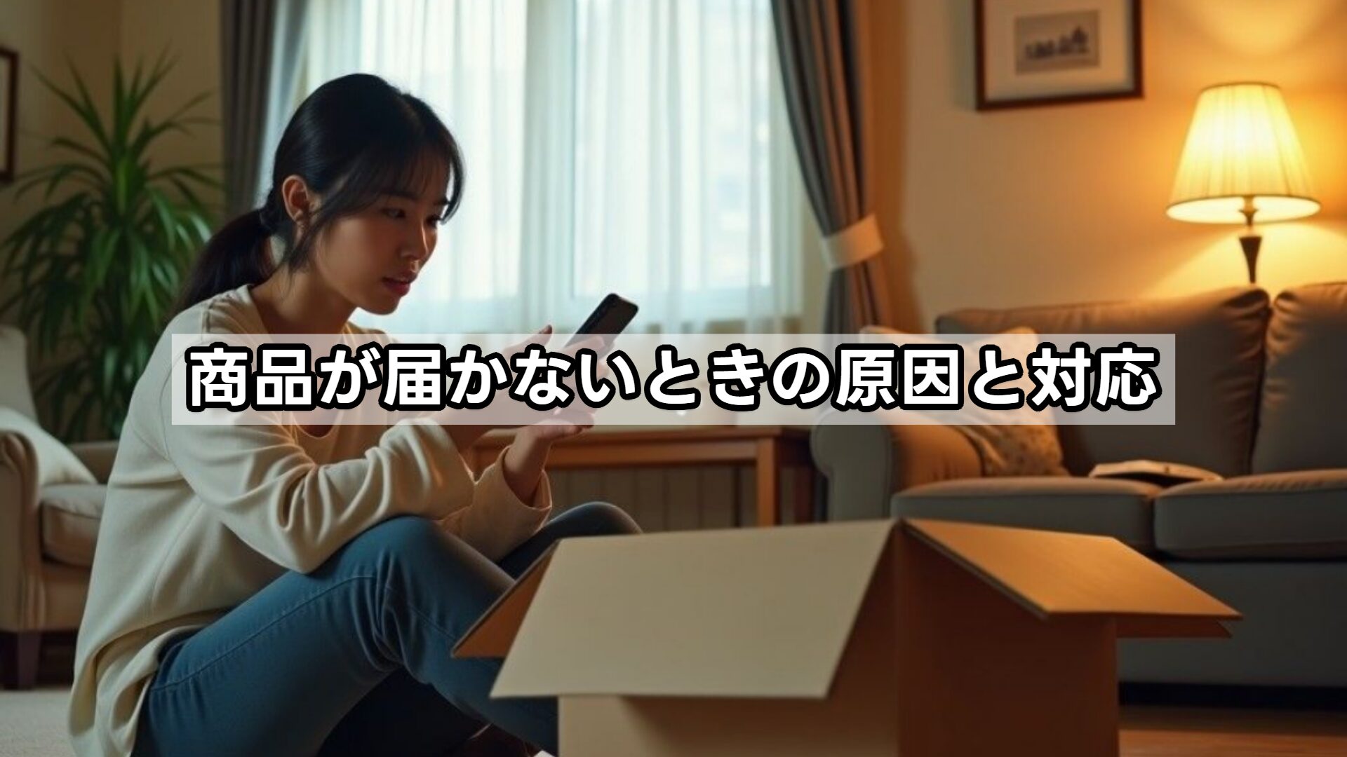 商品が届かないときの原因と対応