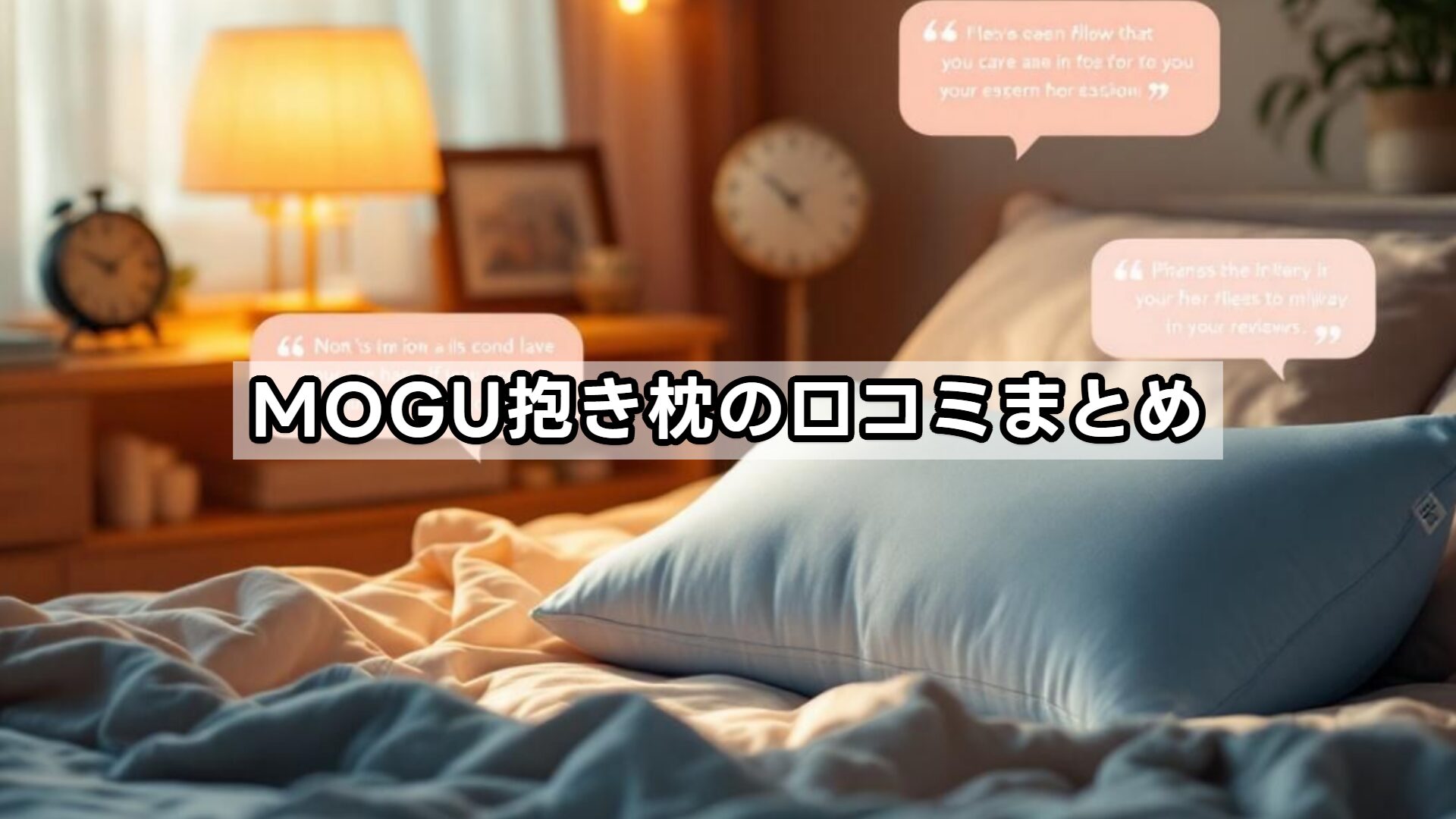 MOGU抱き枕の口コミまとめ