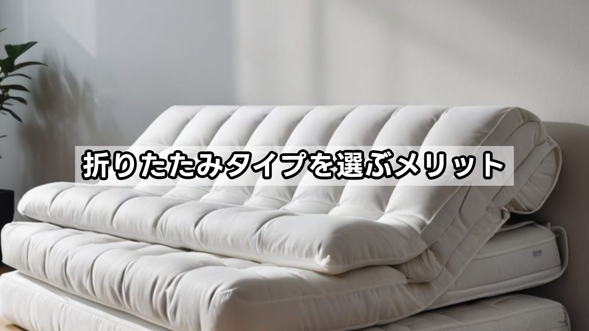 折りたたみタイプを選ぶメリット