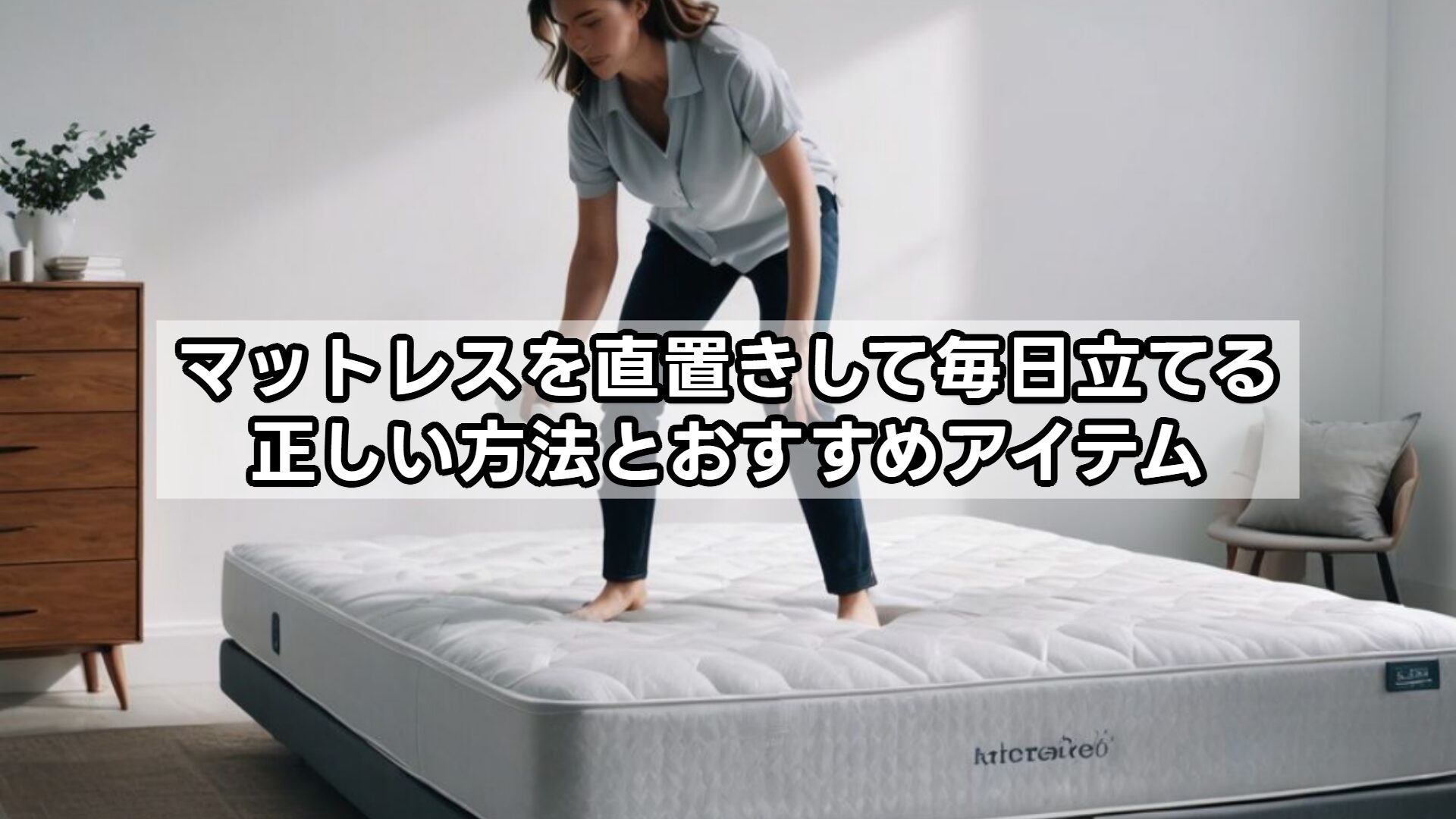 マットレスを直置きして毎日立てる正しい方法とおすすめアイテム