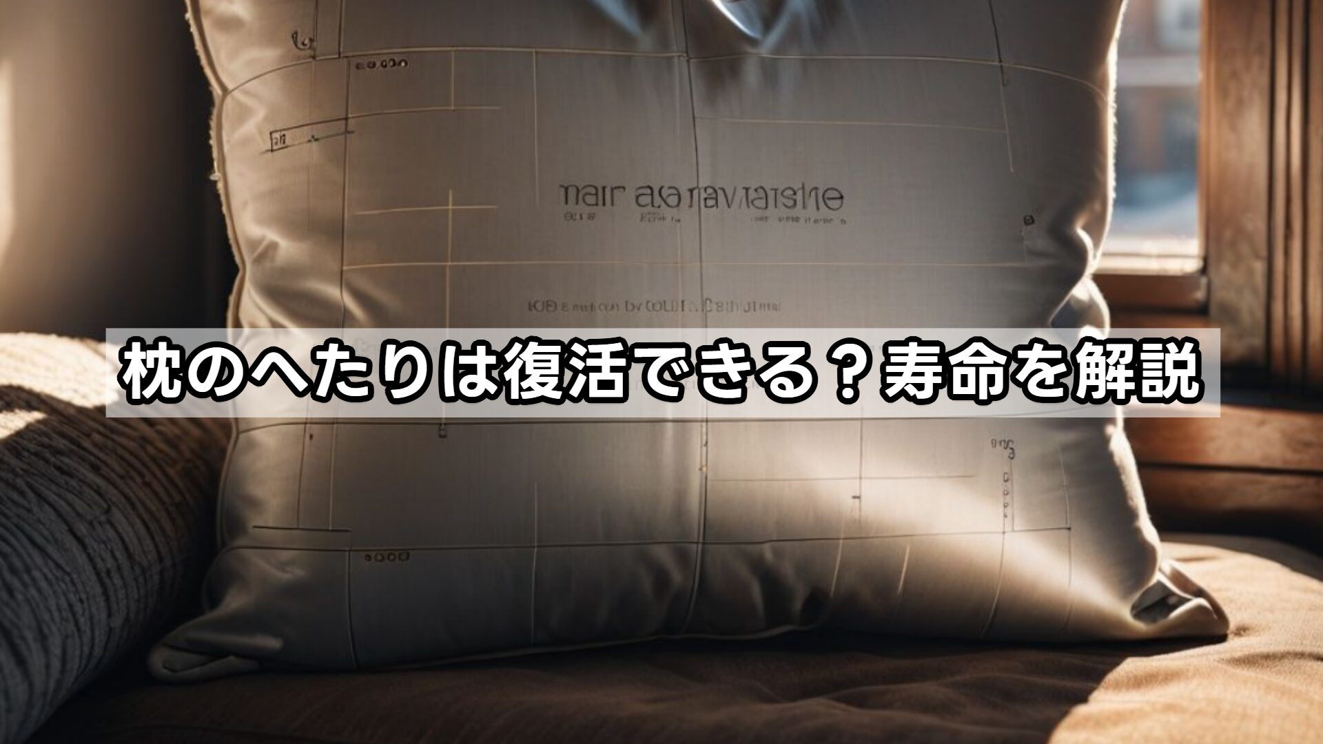 枕のへたりは復活できる？寿命を解説