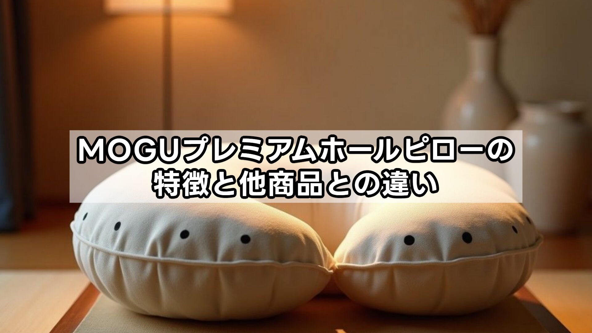 MOGUプレミアムホールピローの特徴と他商品との違い