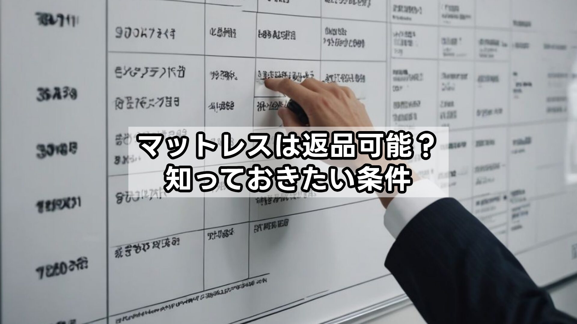マットレスは返品可能？知っておきたい条件