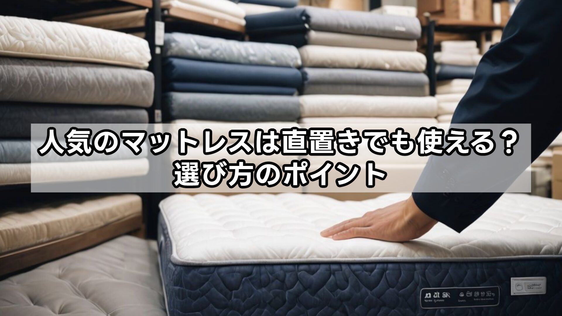 人気のマットレスは直置きでも使える?選び方のポイント