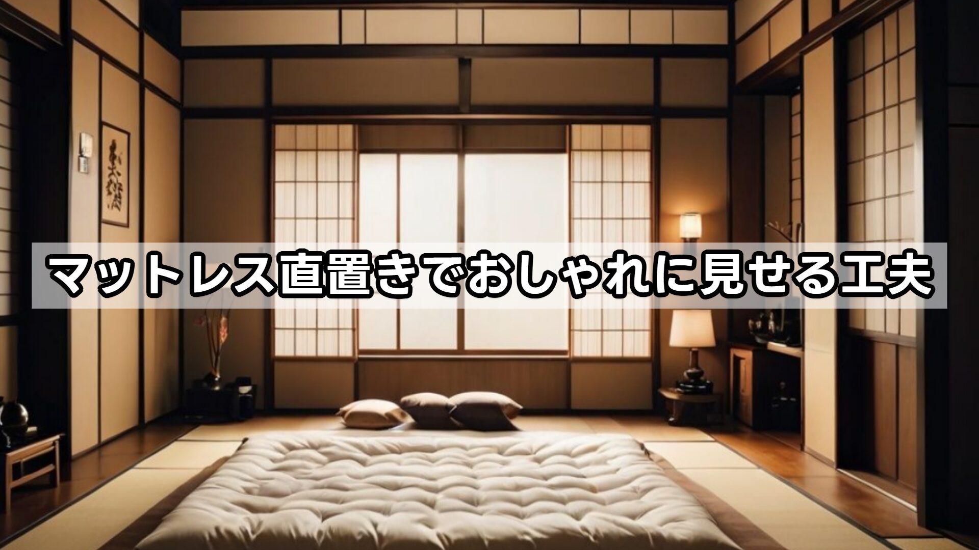 マットレス直置きでおしゃれに見せる工夫