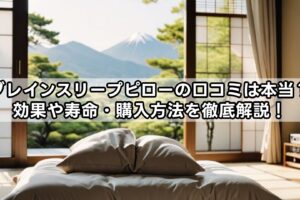 ブレインスリープピローの口コミは本当？効果や寿命・購入方法を徹底解説！