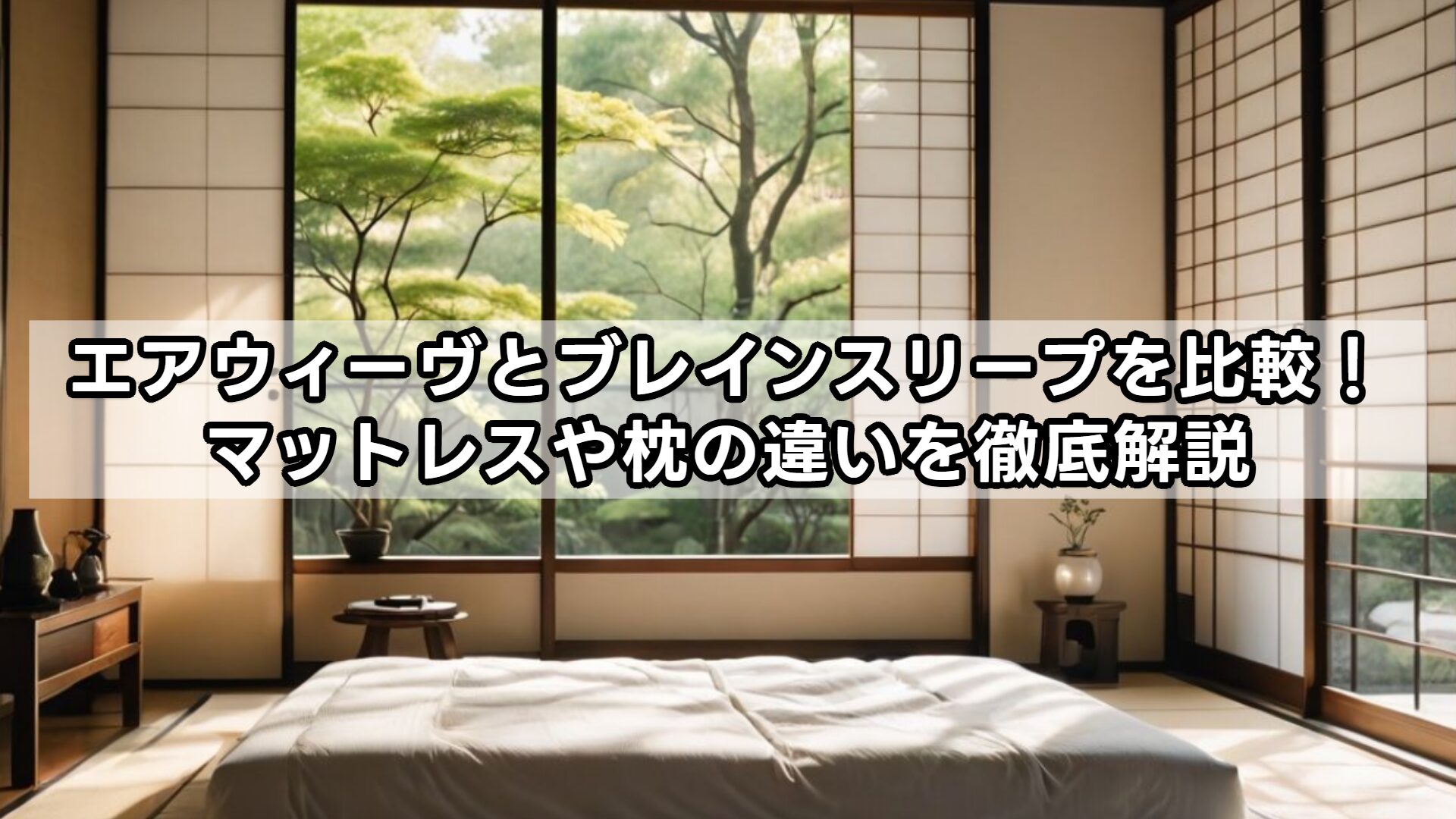 エアウィーヴとブレインスリープを比較！マットレスや枕の違いを徹底解説
